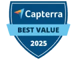 Reconocimiento Capterra al mejor software calidad precio de gestión de agendamiento 2025