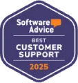 Reconocimiento de Software Advice al Mejor Soporte al cliente 2025